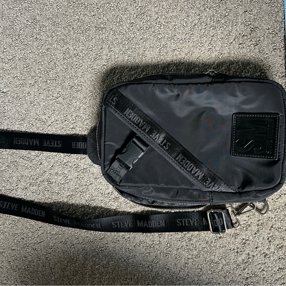 Steve Madden Black Belt Bag